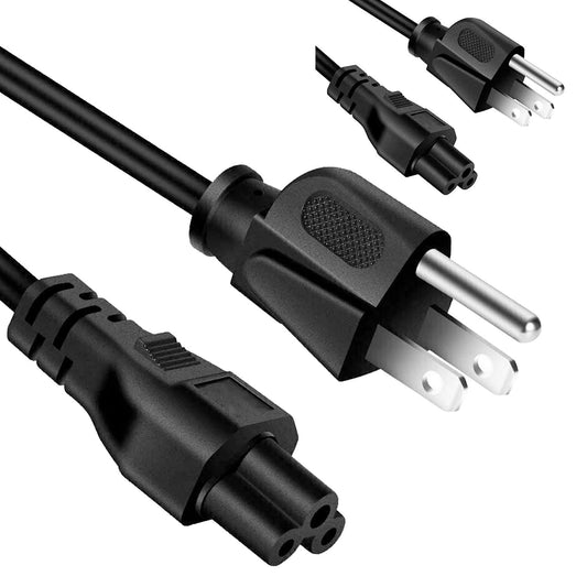 5Core AC Power Cord 6Ft 2 Prong US Male to Female Extension Adapter 18AWG 10A 7A 125V-0